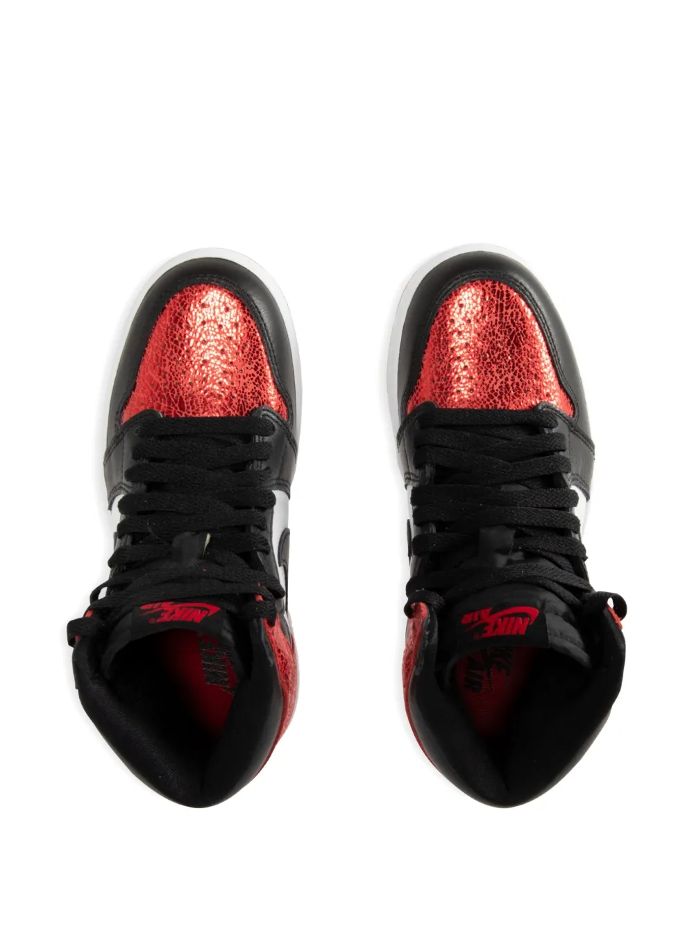 Jordan Air 1 Retro high-top leather sneakers Red