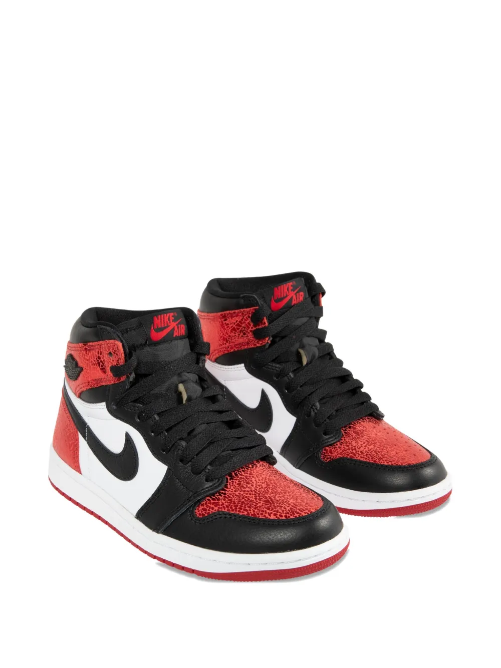 Jordan Air  1 Retro high-top leather sneakers - Rood