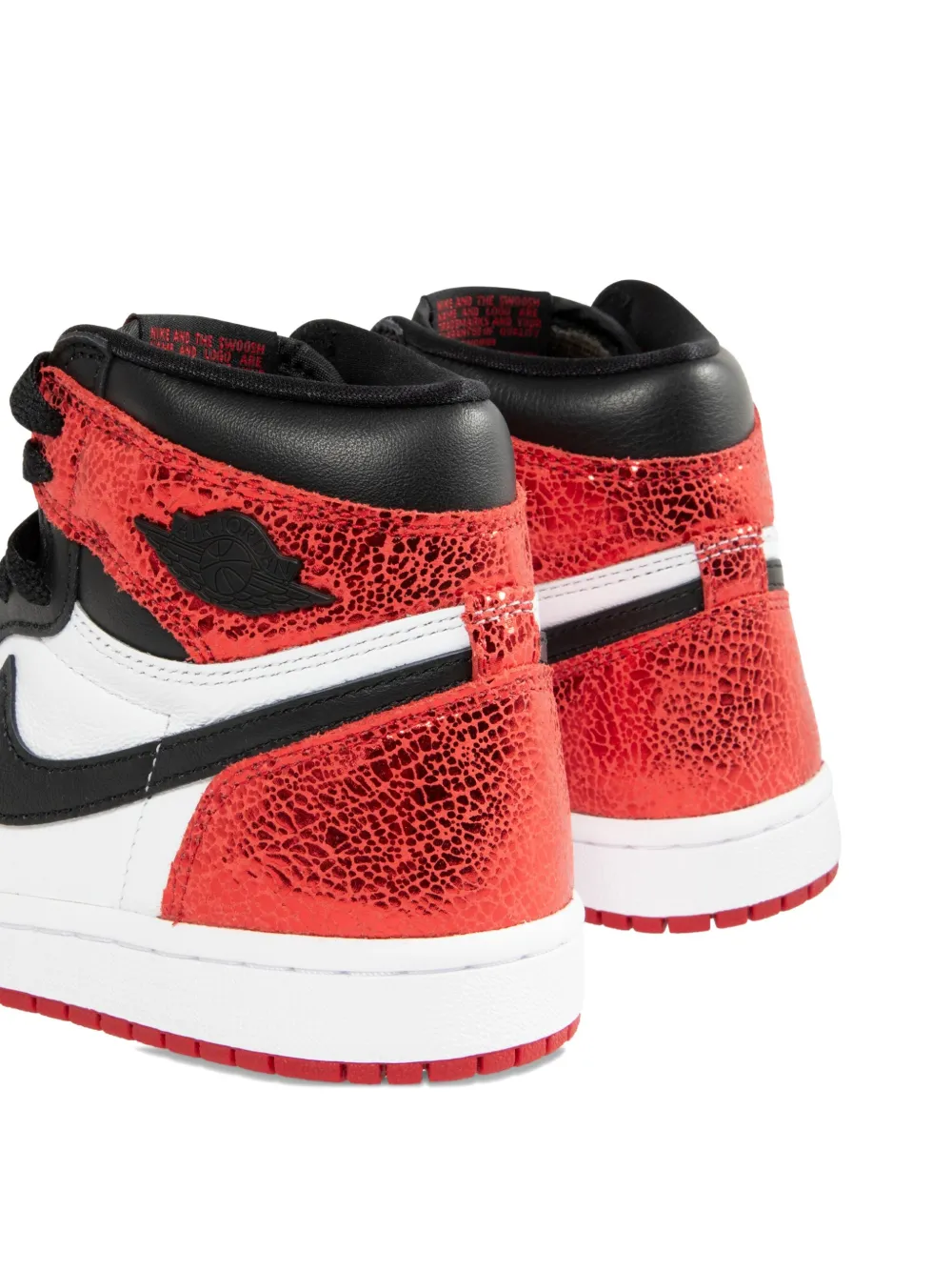Jordan Air 1 Retro high-top leather sneakers Red