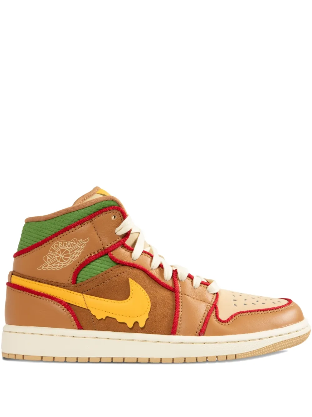 Jordan Air high-top sneakers Brown