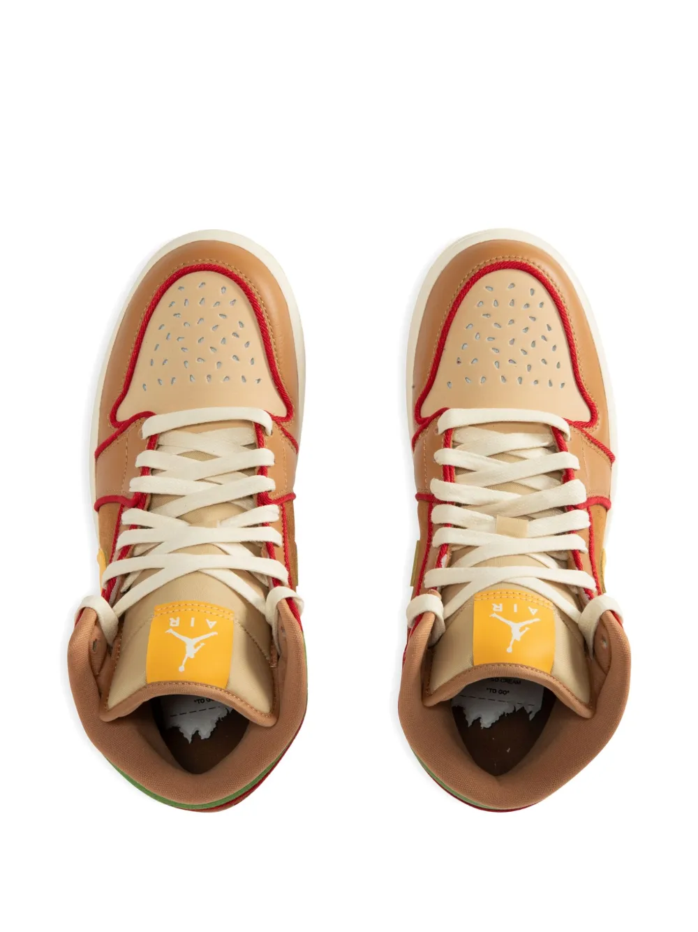 Jordan Air high-top sneakers Brown