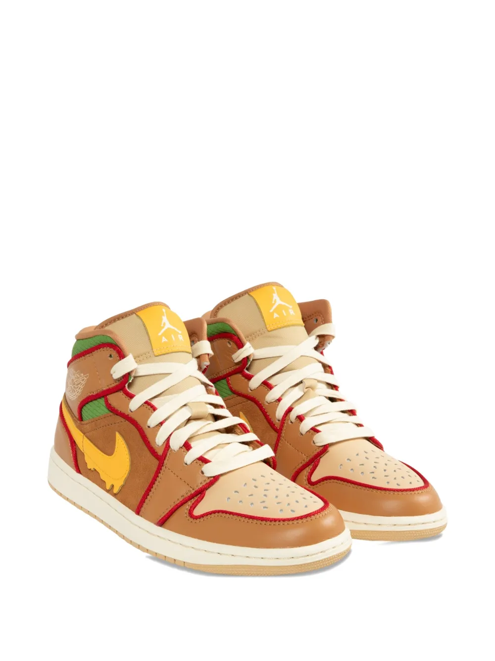 Jordan Air high-top sneakers Brown