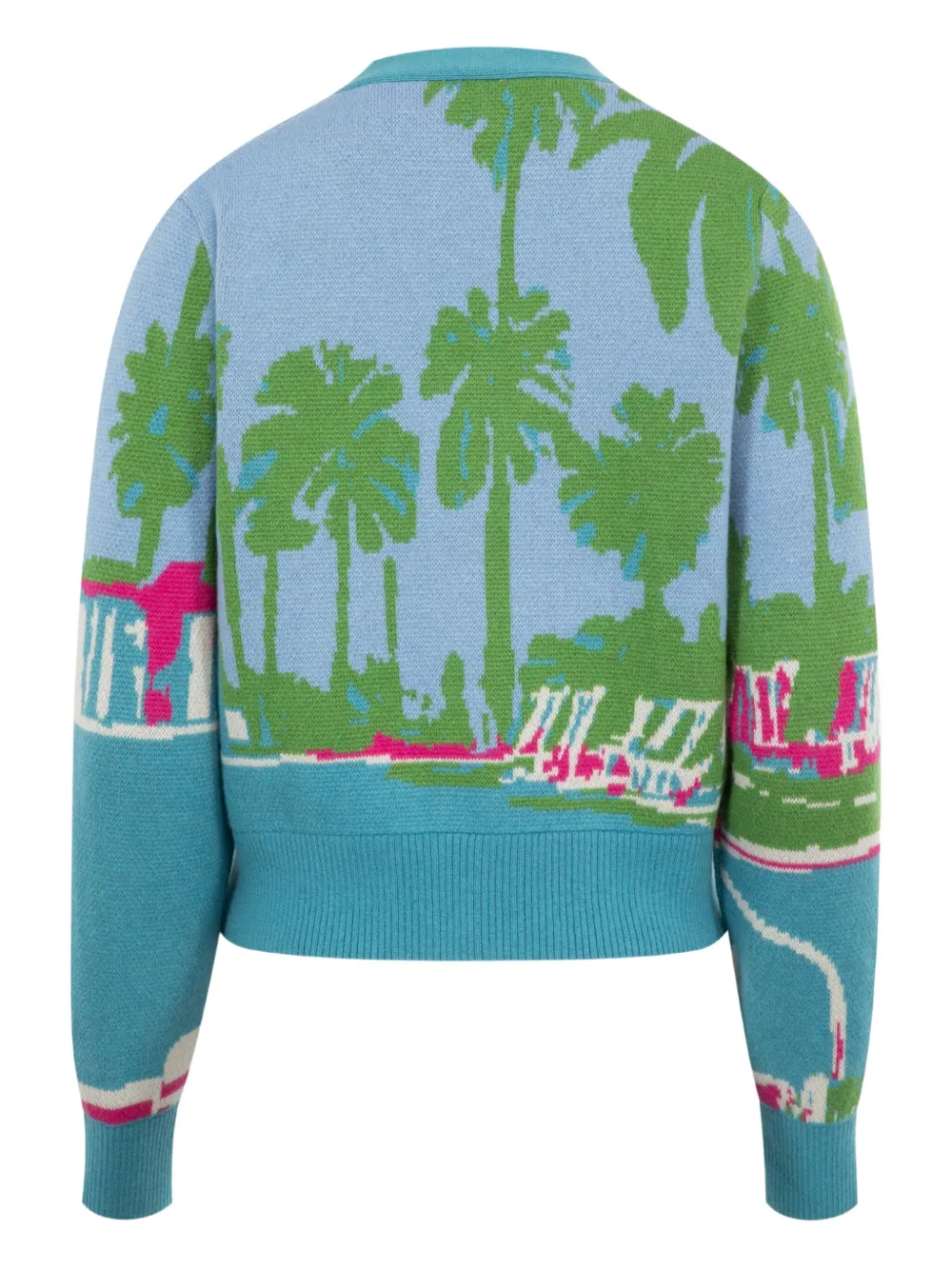 Libertine Poolside tropical-jacquard button-up cardigan | Cardigans | Image 2