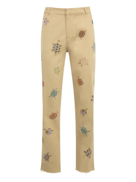 Libertine Turtle Time embroidered trousers