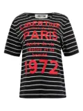 Libertine 1972 Paris striped T-shirt - Black