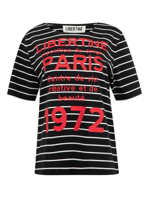 Libertine 1972 Paris striped T-shirt