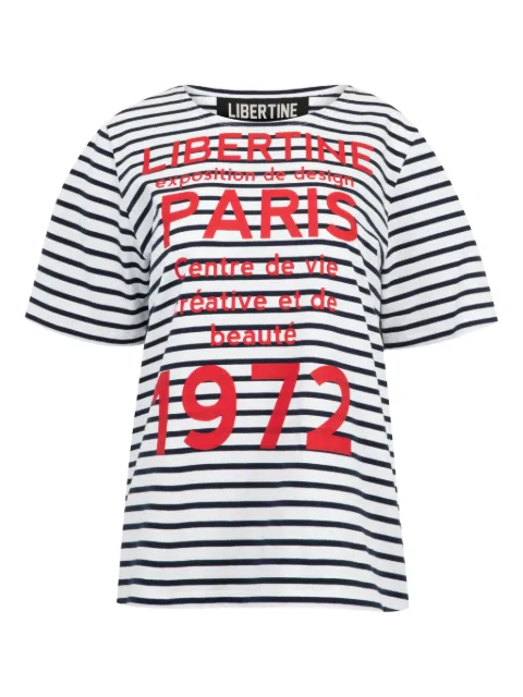Libertine 1972 Paris striped T-shirt