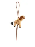 LOEWE Giraffe bag charm - Brown