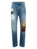 LOEWE patchwork-detail jeans - Blue
