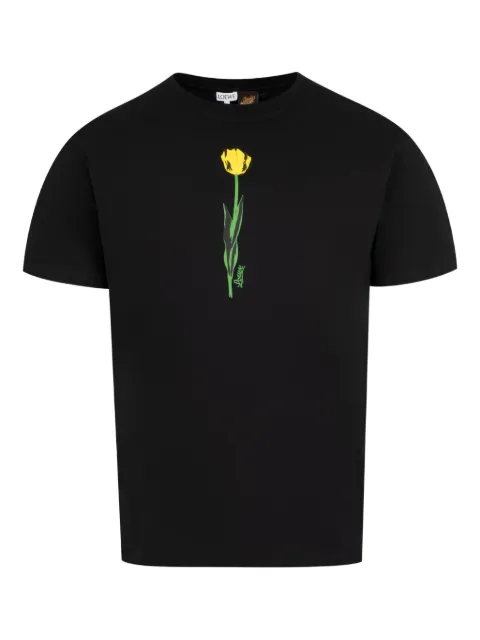 LOEWE floral-print cotton T-shirt