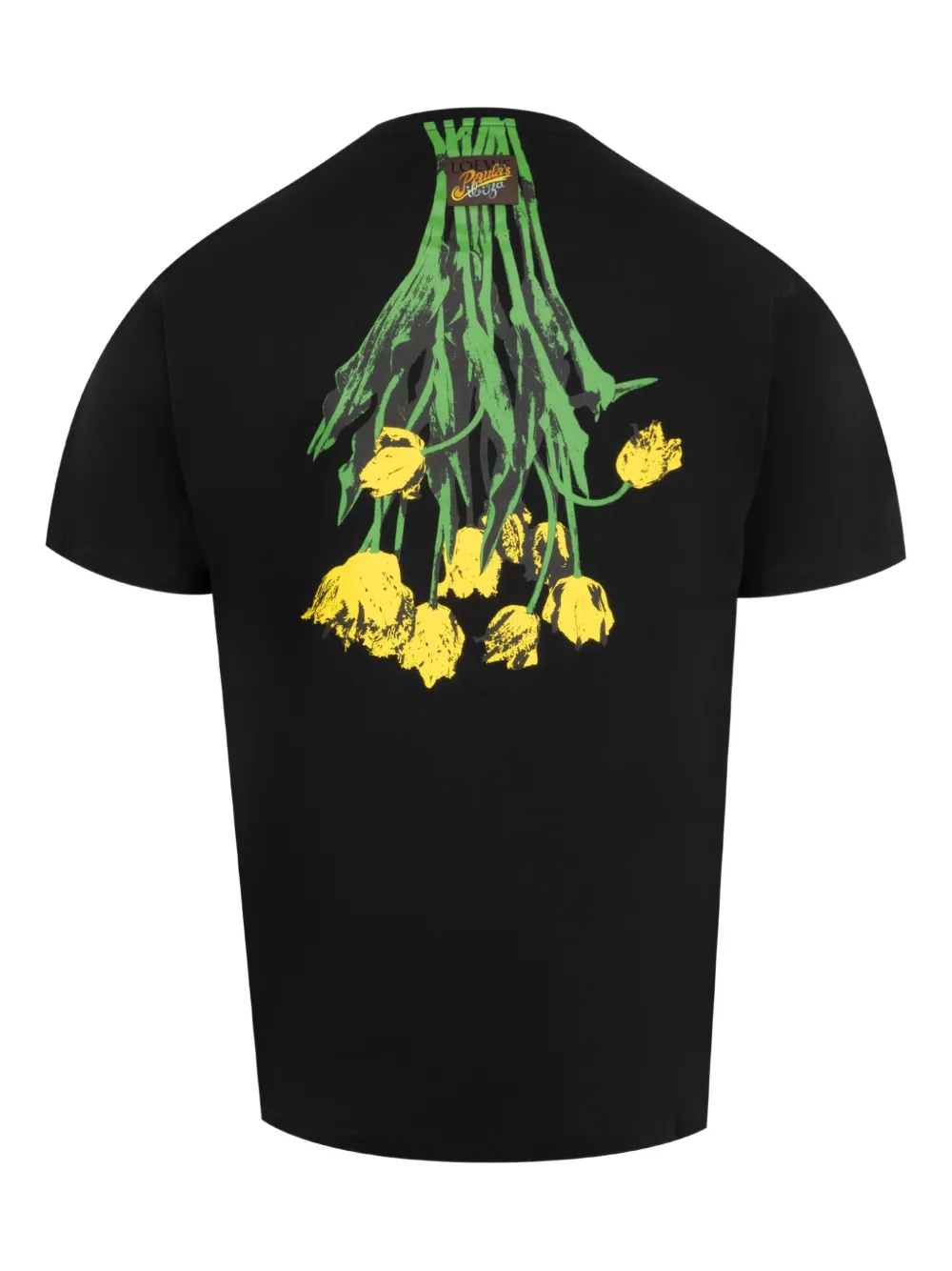 LOEWE Katoenen T-shirt met bloemenprint Zwart