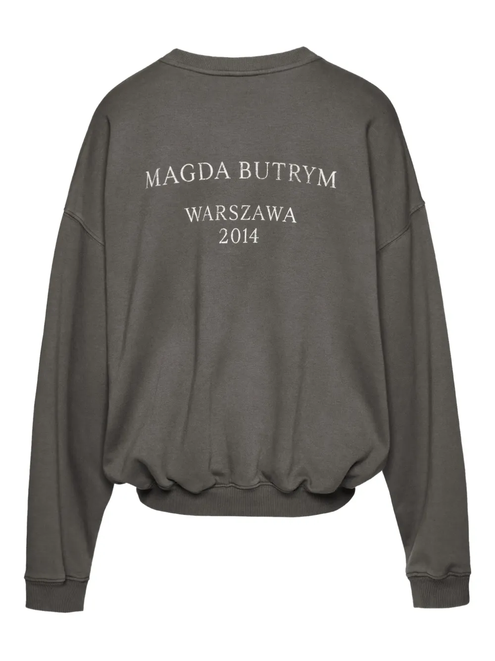 Magda Butrym Embellished-back Sweatshirt In Gray