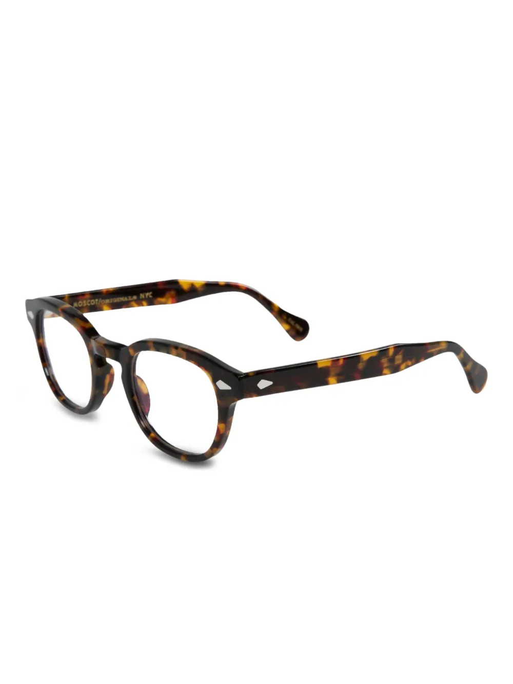 Moscot square-frame glasses | Brown | Image 1