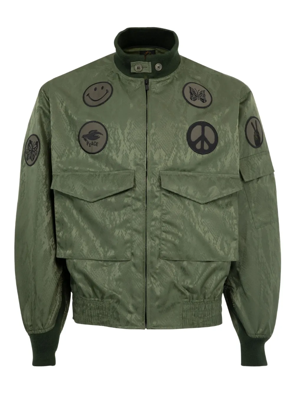 embroidered patch jacket