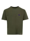 Needles butterfly embroidered pocket t-shirt - Green