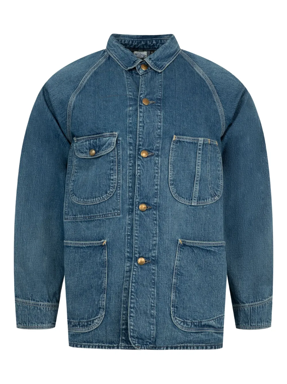 Orslow  1950'S Coverall patch pockets denim jacket | Blue | Image 1