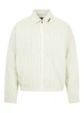 Pleasures Shifty check-patterned zip-up jacket - Neutrals