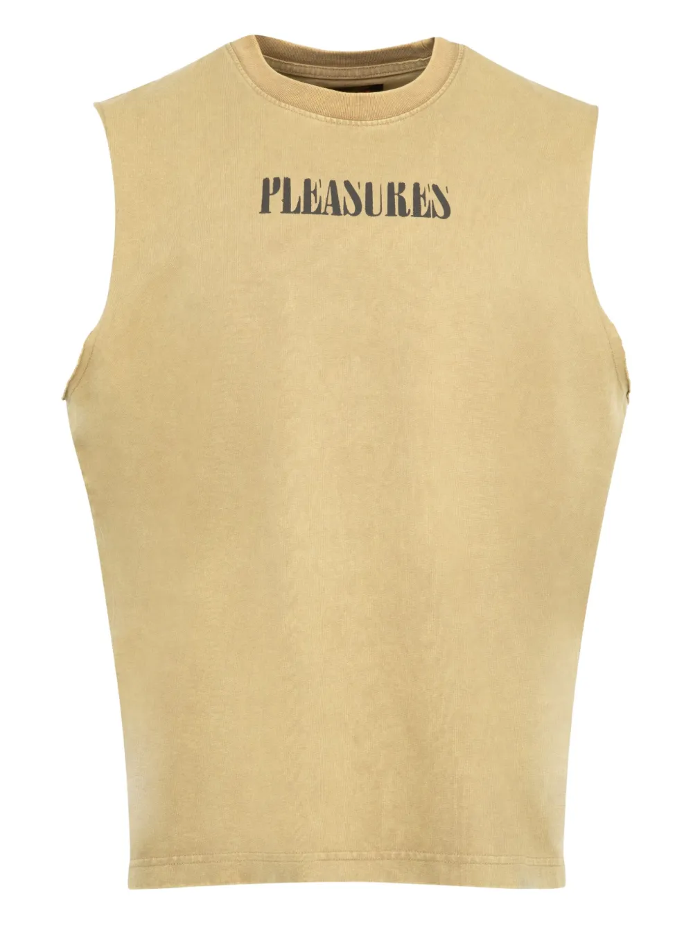 Pleasures logo-print sleeveless top | neutro | Image 1