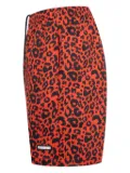 Pleasures leopard-print shorts - Red