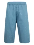 Pleasures crystal-embellished shorts - Blue