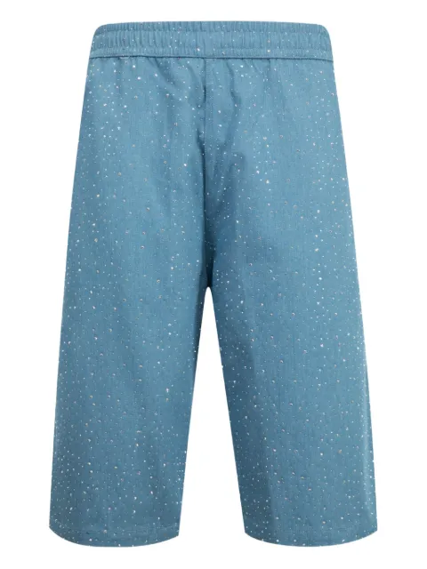 Pleasures crystal-embellished shorts