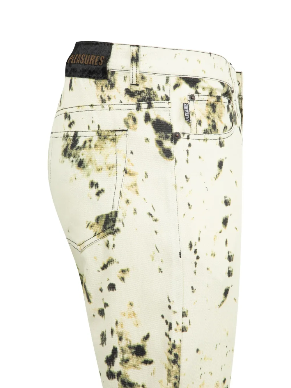 Pleasures Broek met print Beige