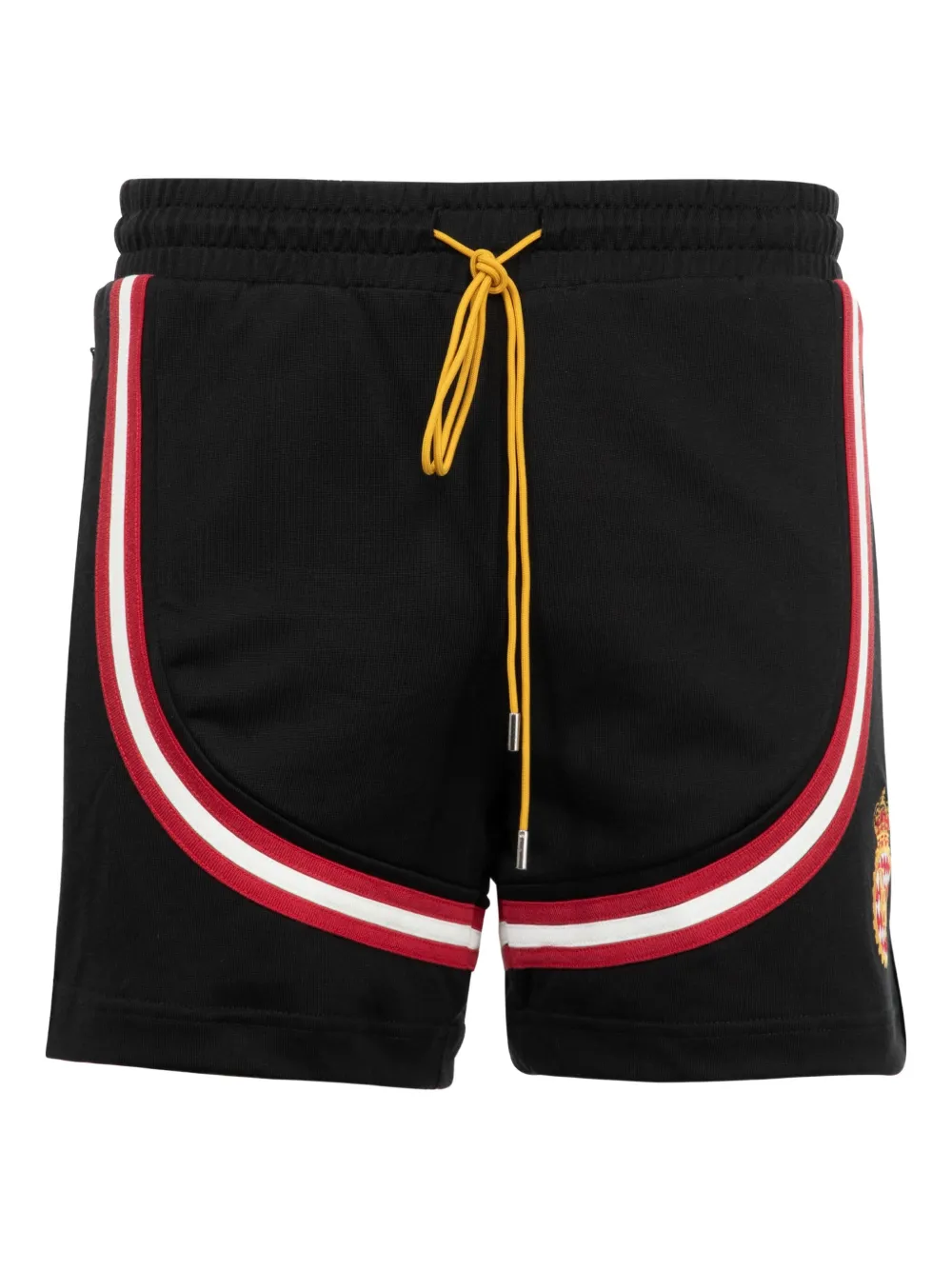 RHUDE Crest Veille track shorts | Black | Image 1