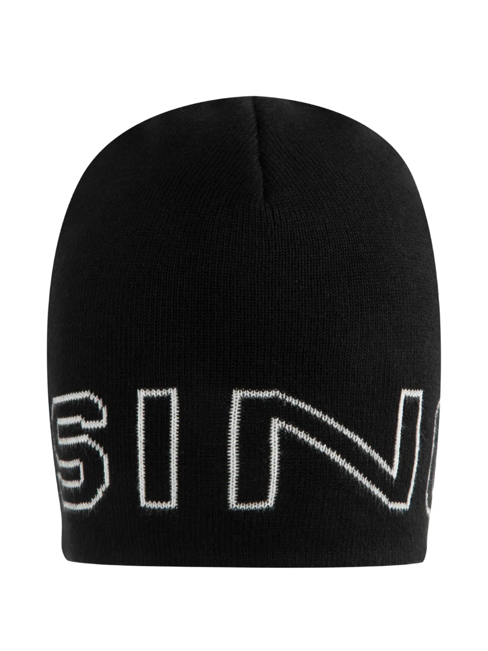 logo-jacquard beanie