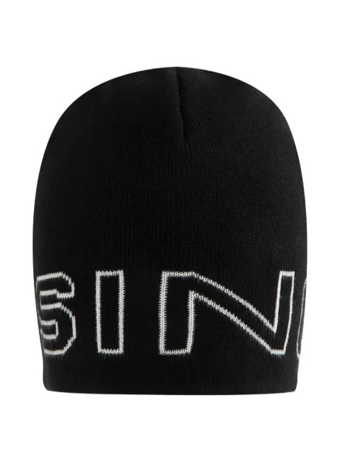 Sinclair logo-jacquard beanie