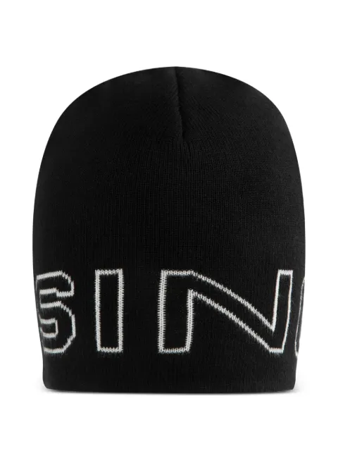 Sinclair logo-jacquard beanie