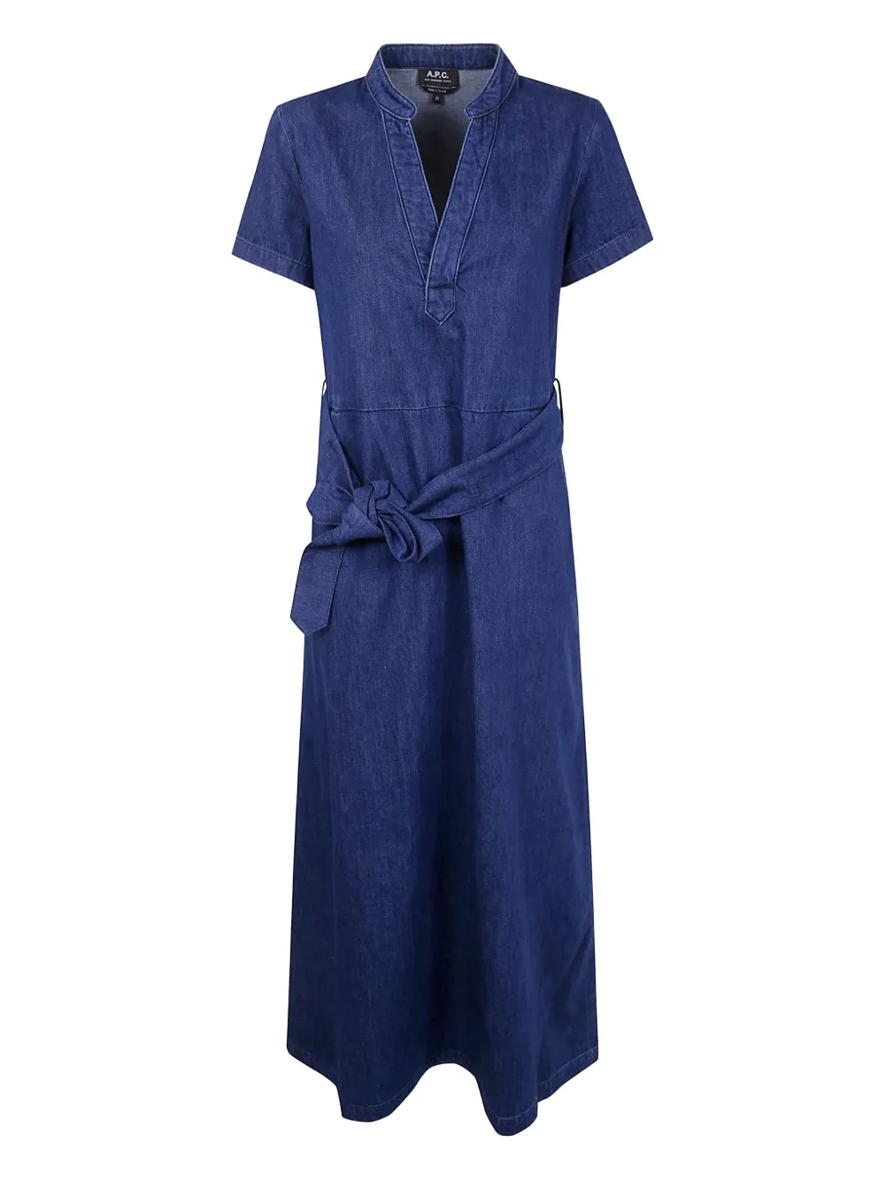A.P.C. Annelie belted denim midi dress | Blue | Image 1