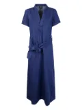 A.P.C. Annelie belted denim midi dress - Blue