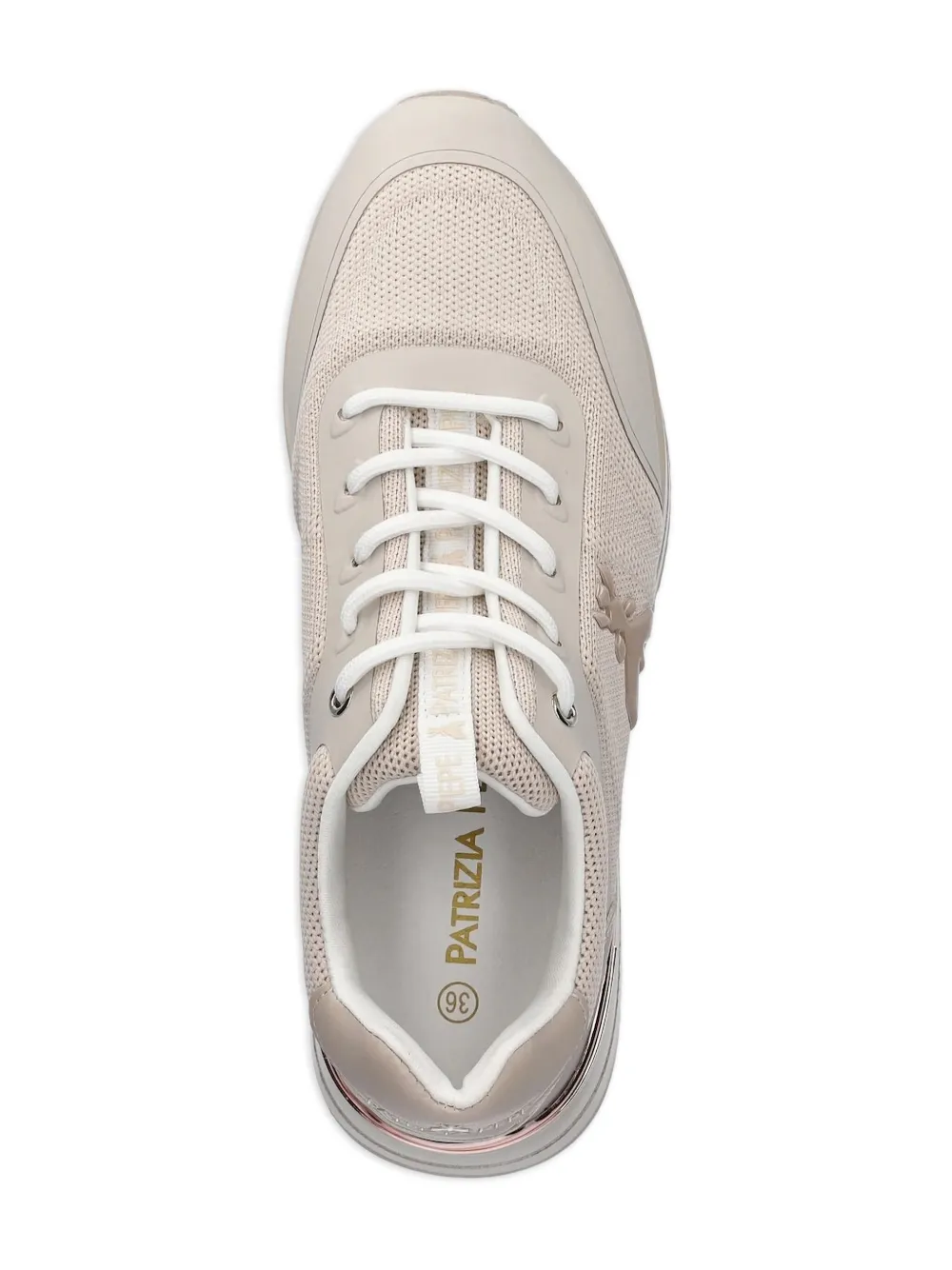 Patrizia Pepe girl logo-embellished platform trainers White
