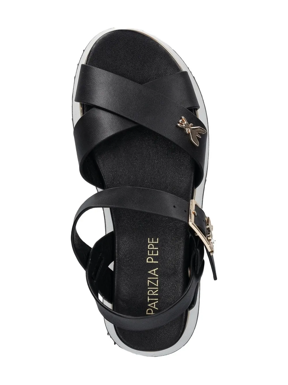 Patrizia Pepe girl bee-embellishment sandals Black