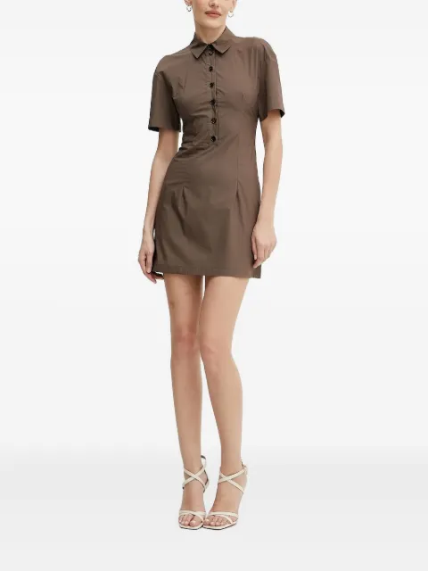 Patrizia Pepe button-front open-back minii dress