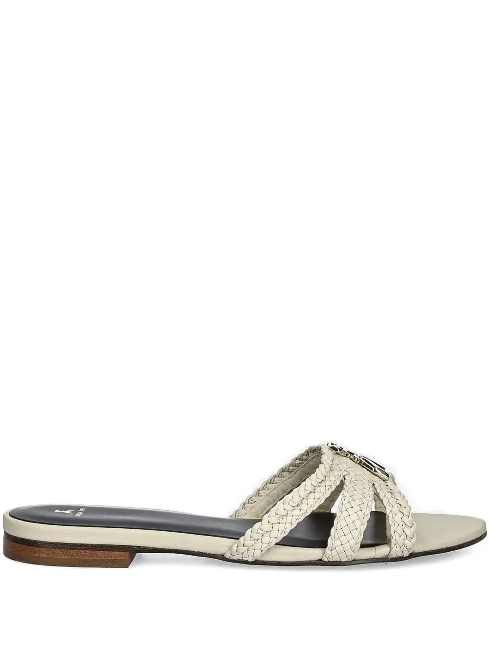 Patrizia Pepe Sandalen van gevlochten leer Beige