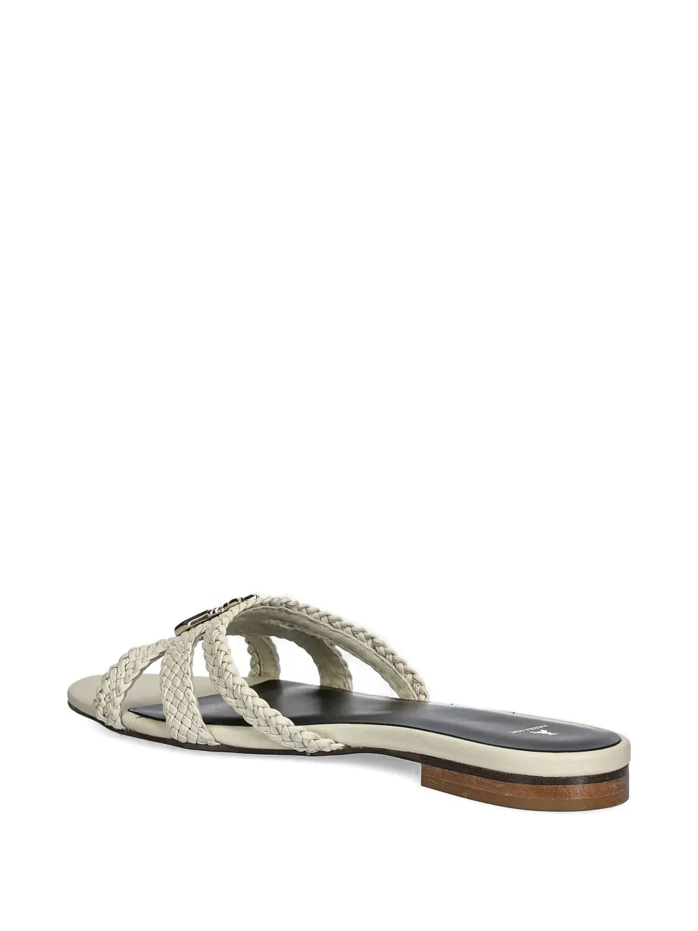 Patrizia Pepe braided-leather sandals Neutrals