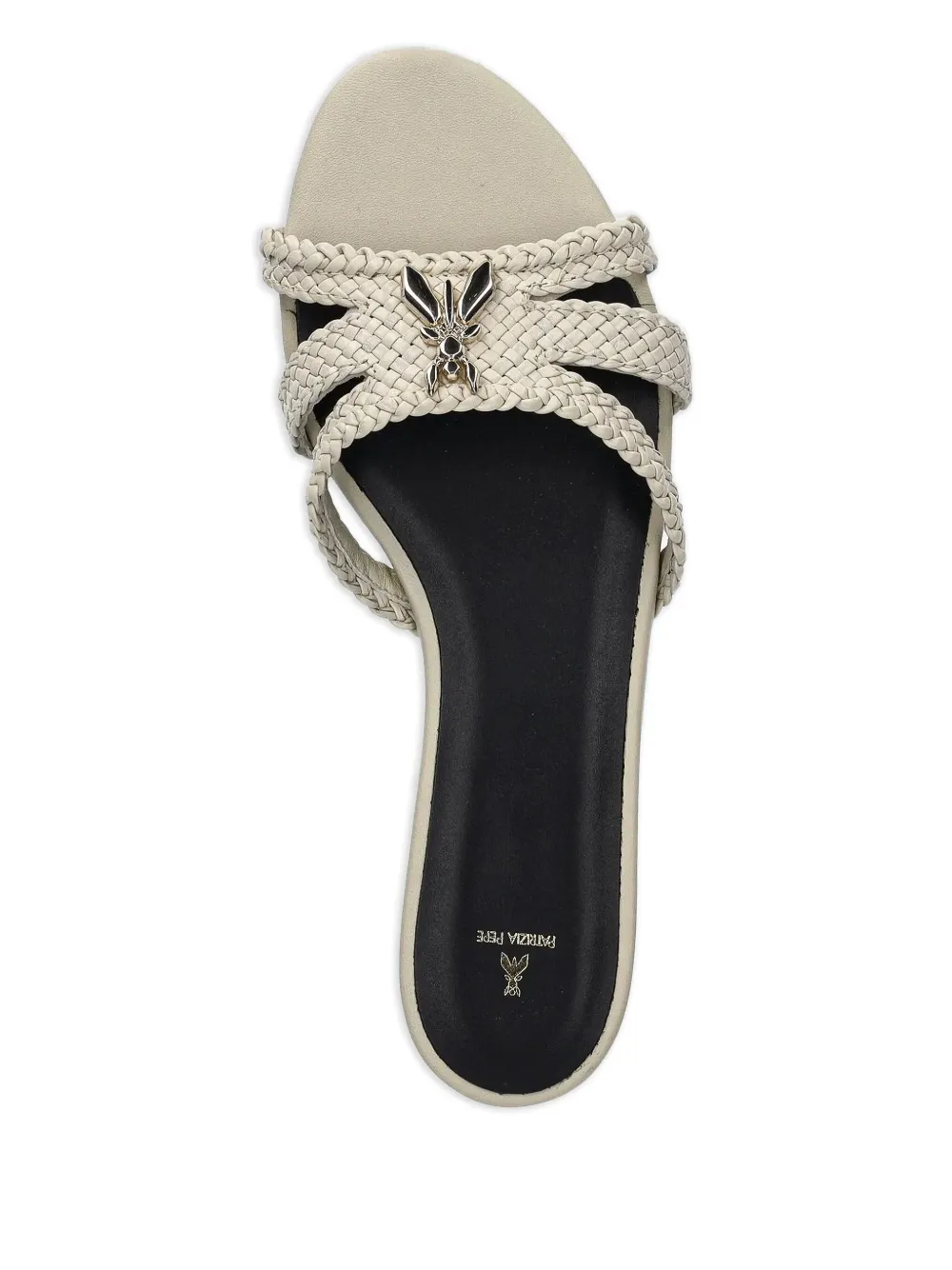 Patrizia Pepe braided-leather sandals Neutrals