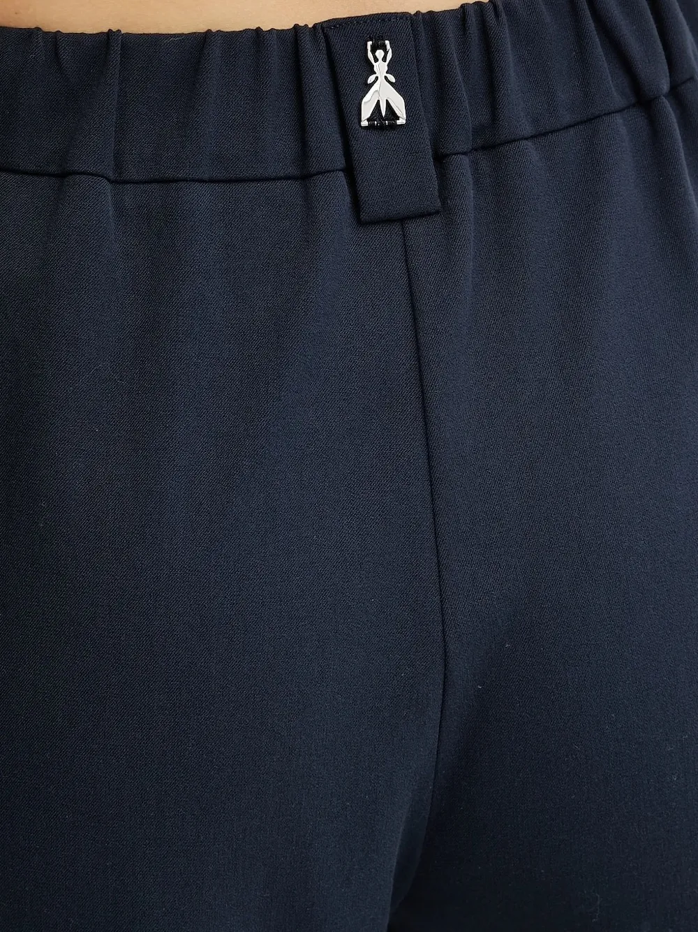 Patrizia Pepe Palazzo broek met elastische tailleband Blauw