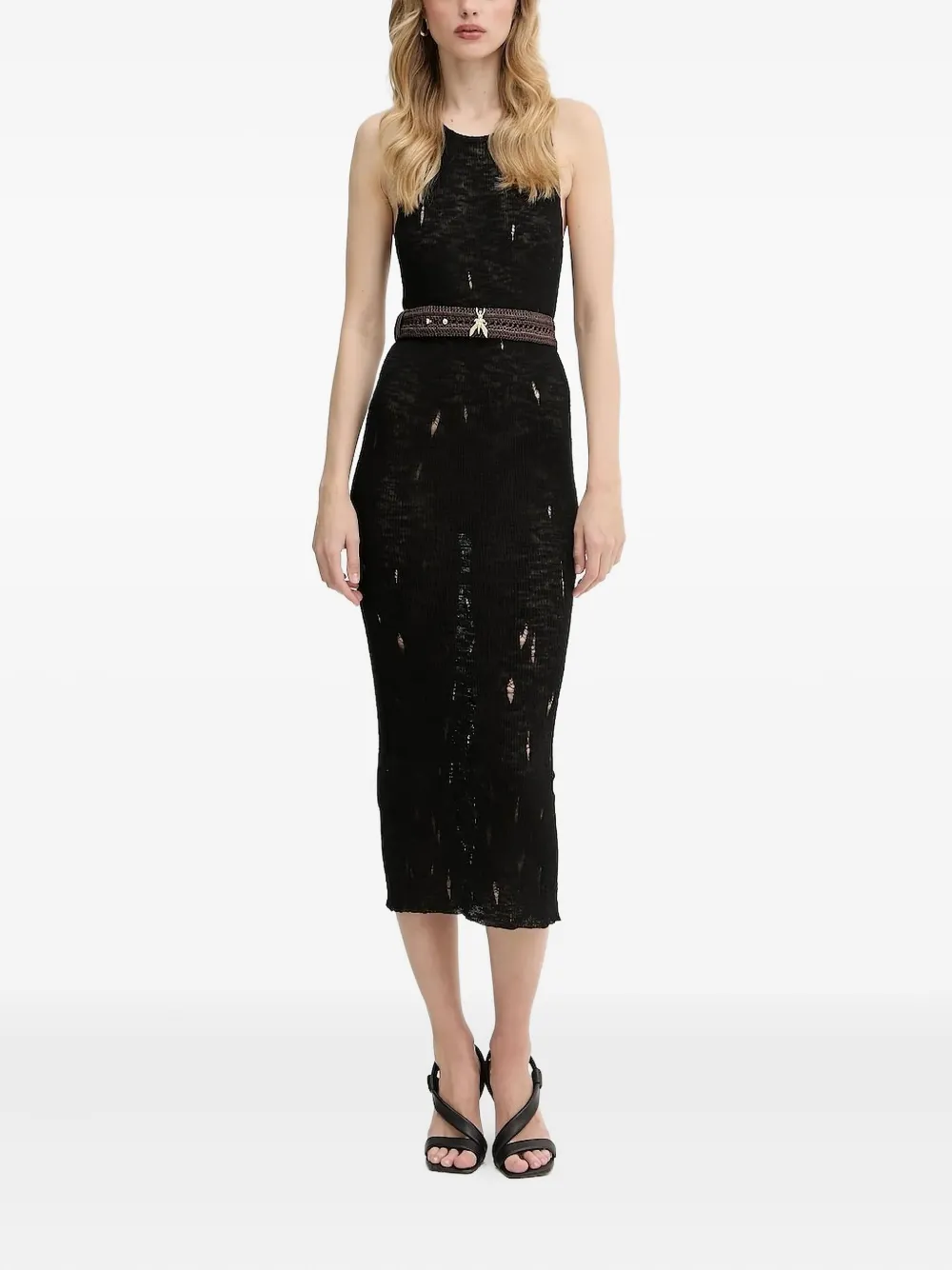 Patrizia Pepe woven insect-detail belt | Brown | Image 1