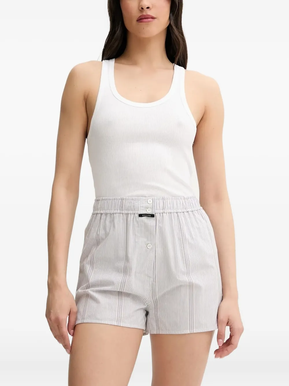 Patrizia Pepe shorts con motivo de rayas | blanco | Image 1