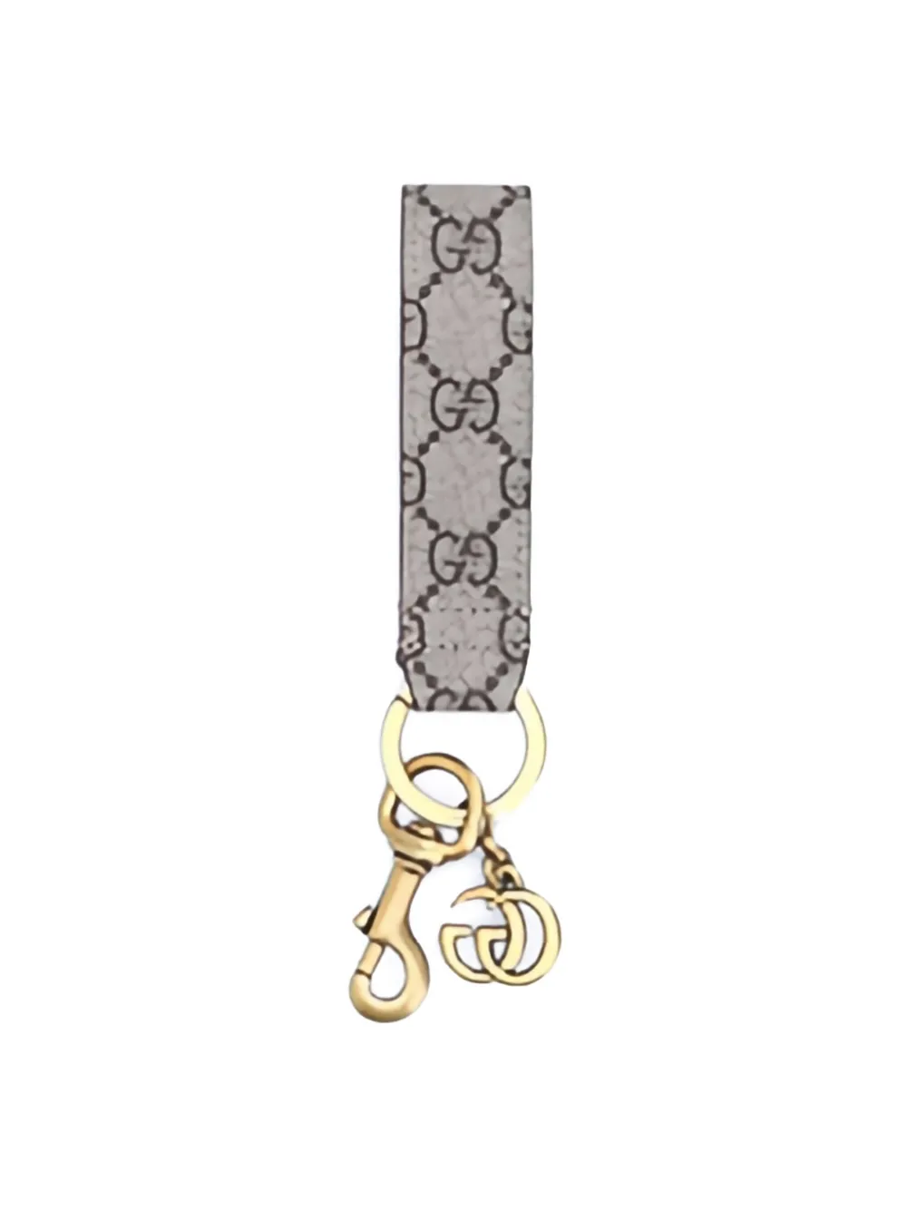 Gucci Ophidia Gg Monogram Keyring In Gray