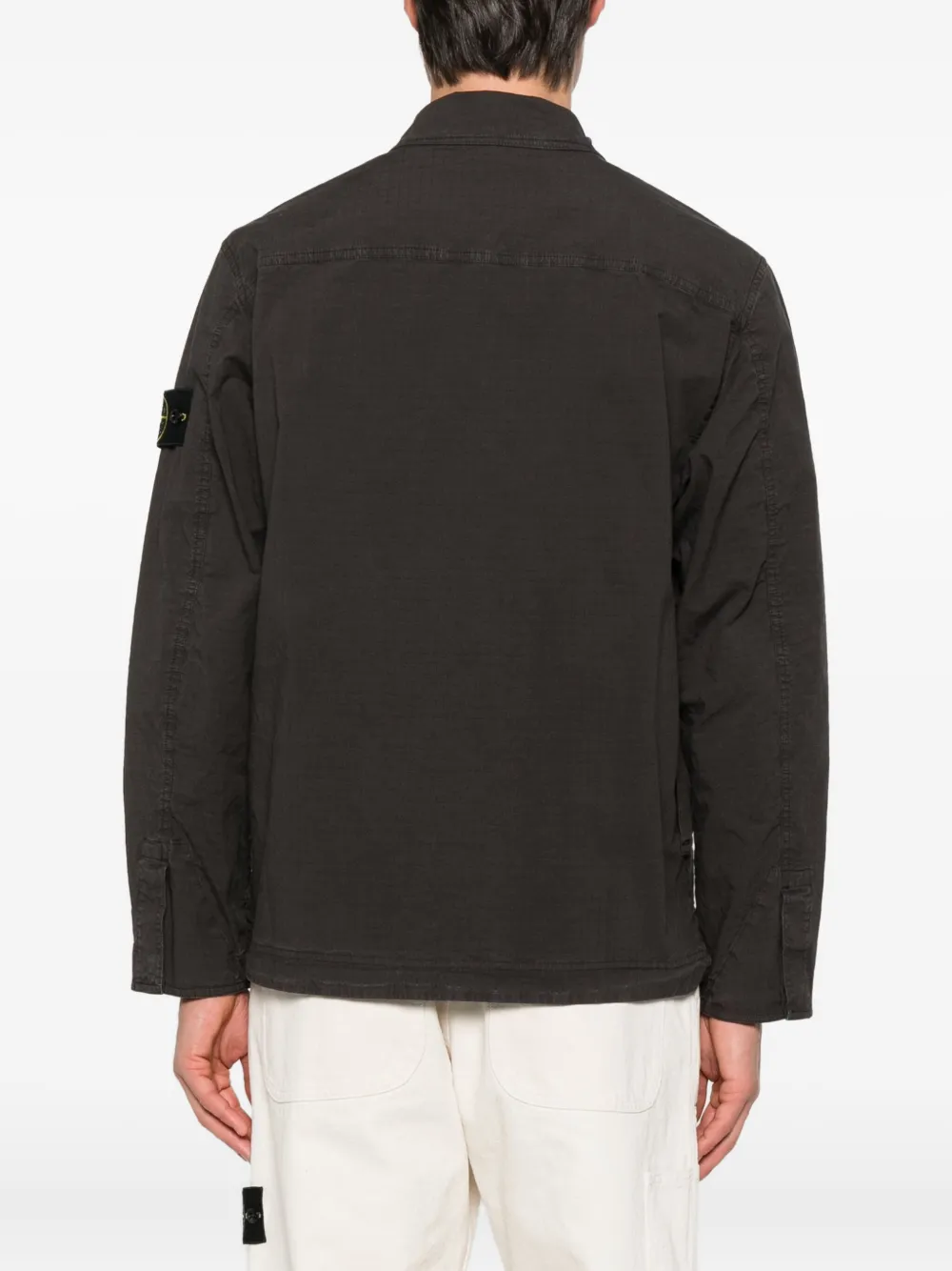 Stone Island Overhemd van katoenblend Grijs
