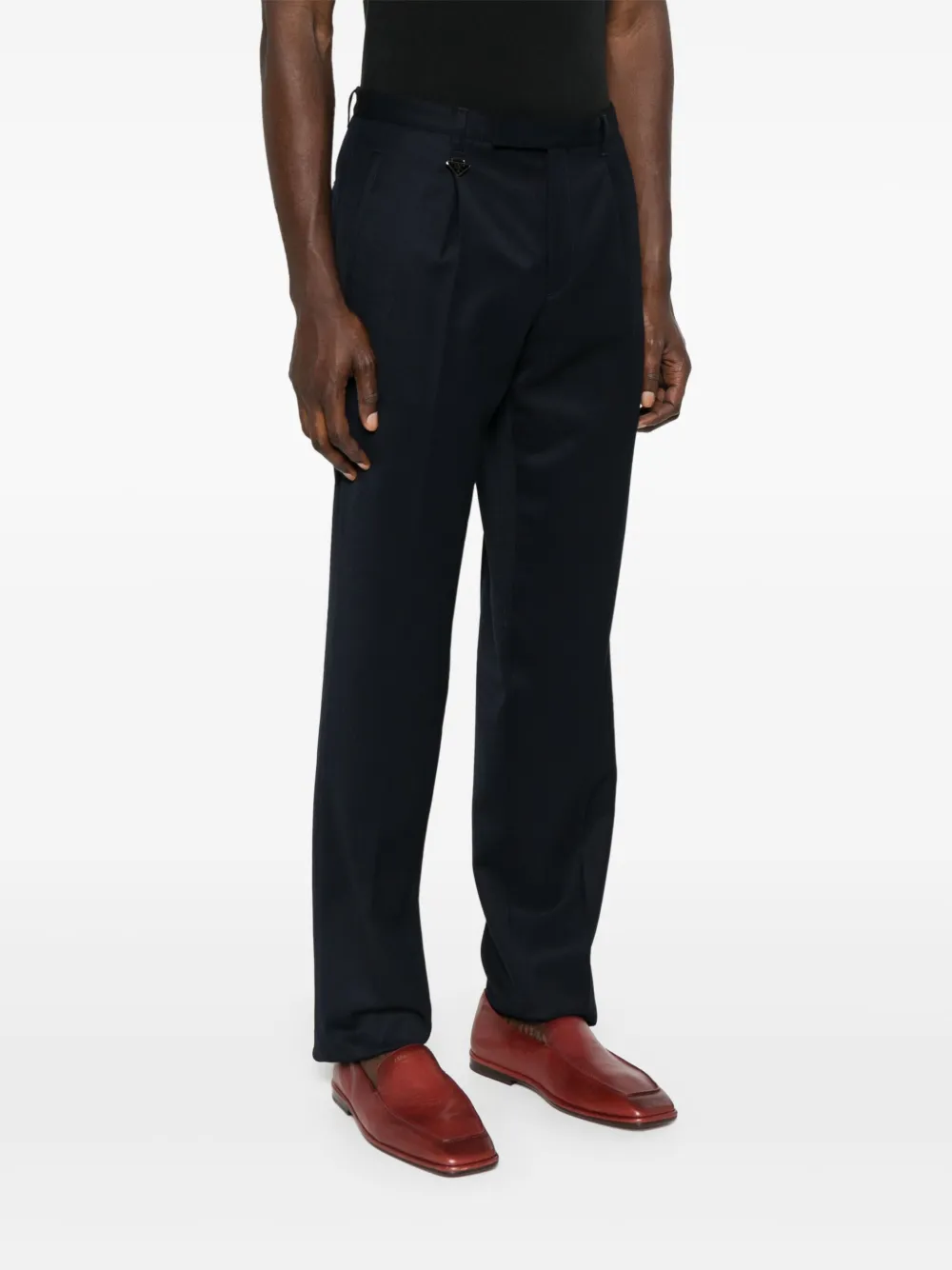 Prada Broek met logo Blauw