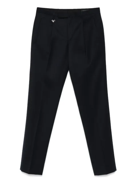Prada triangle-logo trousers