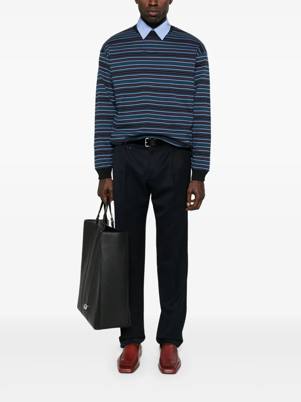 Prada triangle-logo trousers | Tailored Trousers | Image 2