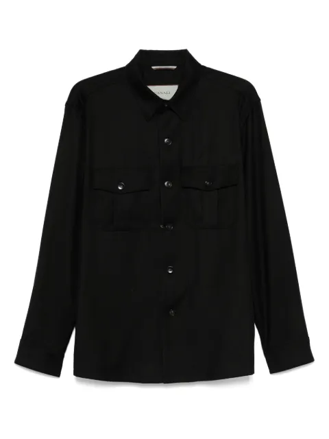 Canali wool shirt jacket