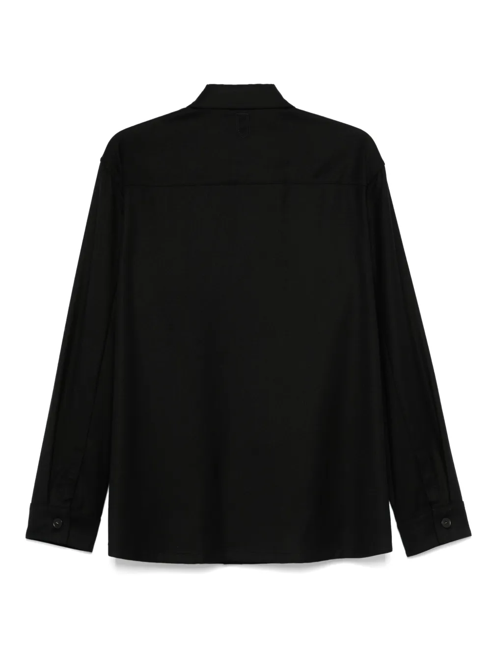 Canali Wollen shirtjack Zwart