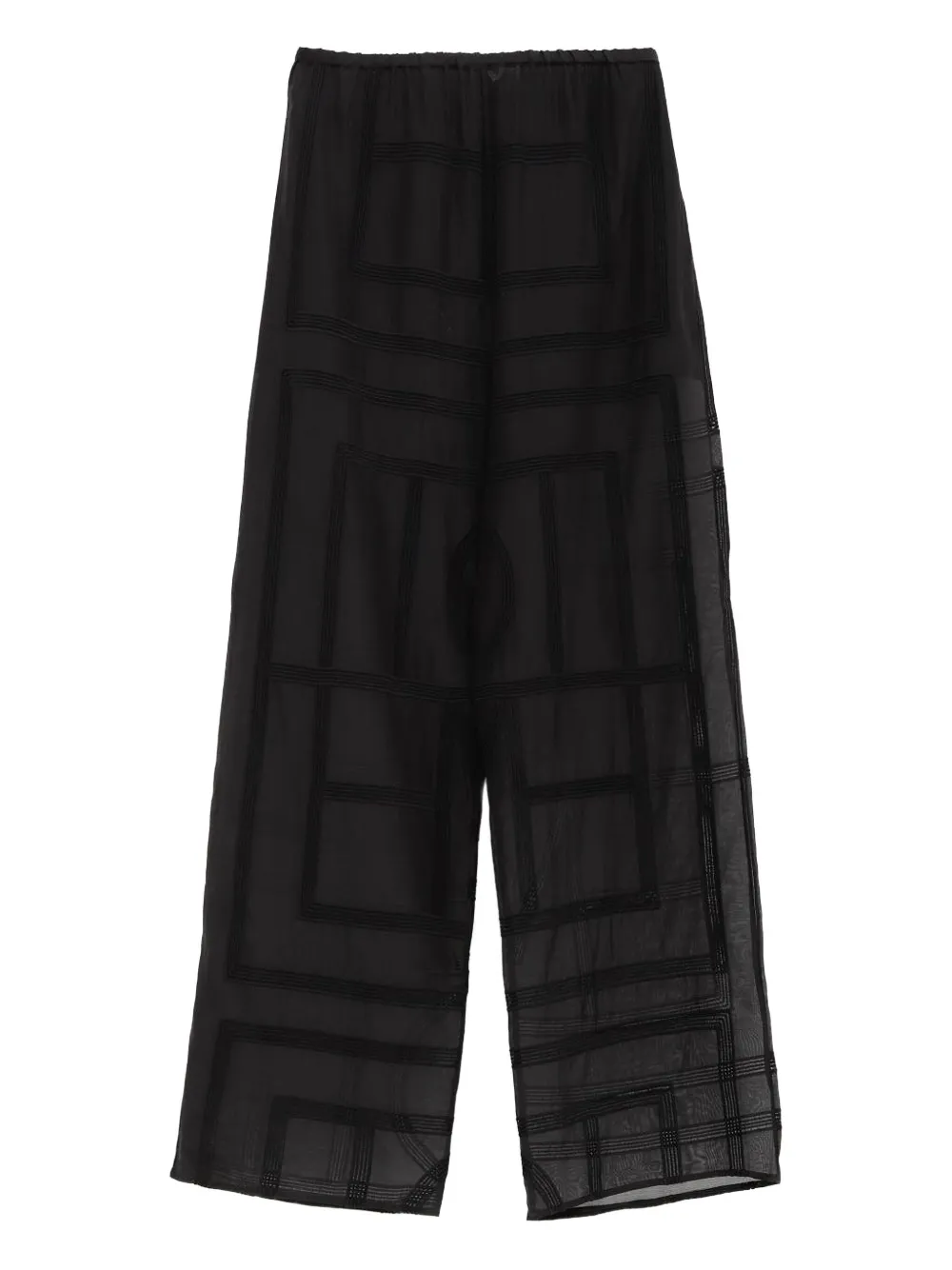 TOTEME geometric-pattern pants Zwart