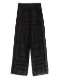 TOTEME geometric-pattern pants - Black
